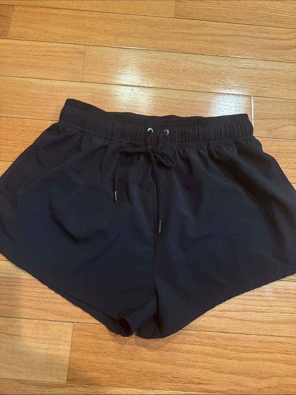Roxy Black Elastic Waist Athletic Shorts